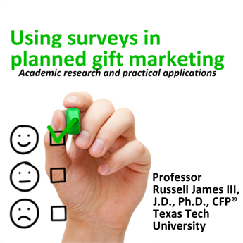 Using Surveys in Planned Gift Marketing