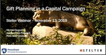 Gift Planning in a Capital Campaign