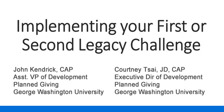 Legacy Challenge Programs